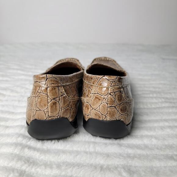 Naturalizer Carleen Loafers Women’s 8M Faux‎ Croc Embossed Comfort Slip On Shoes - Picture 4 of 11